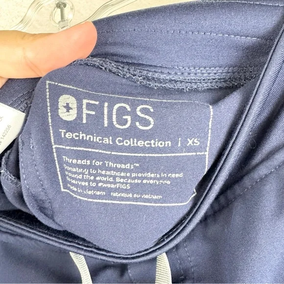Figs Navy Blue Track Pants - Picture 9 of 16